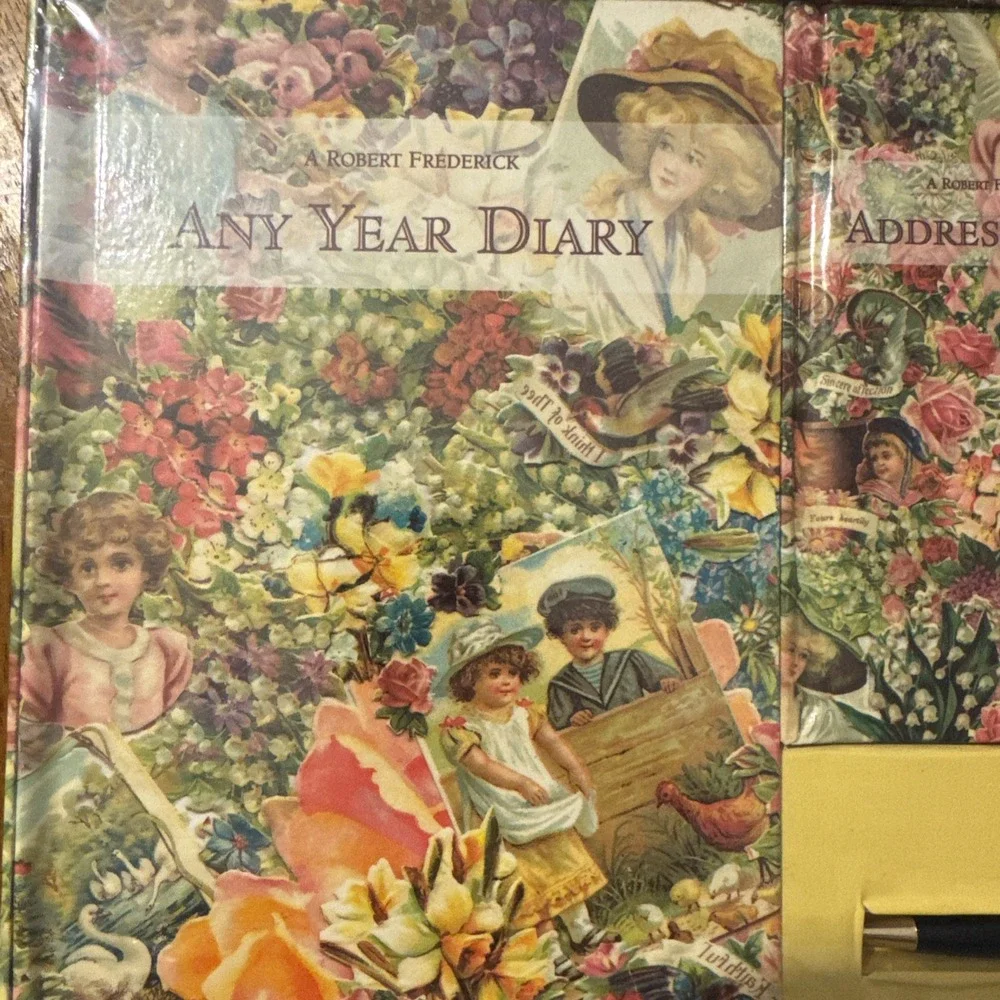 1998 Robert Frederick Victorian Collection Planner Set Diary Address Book NEW